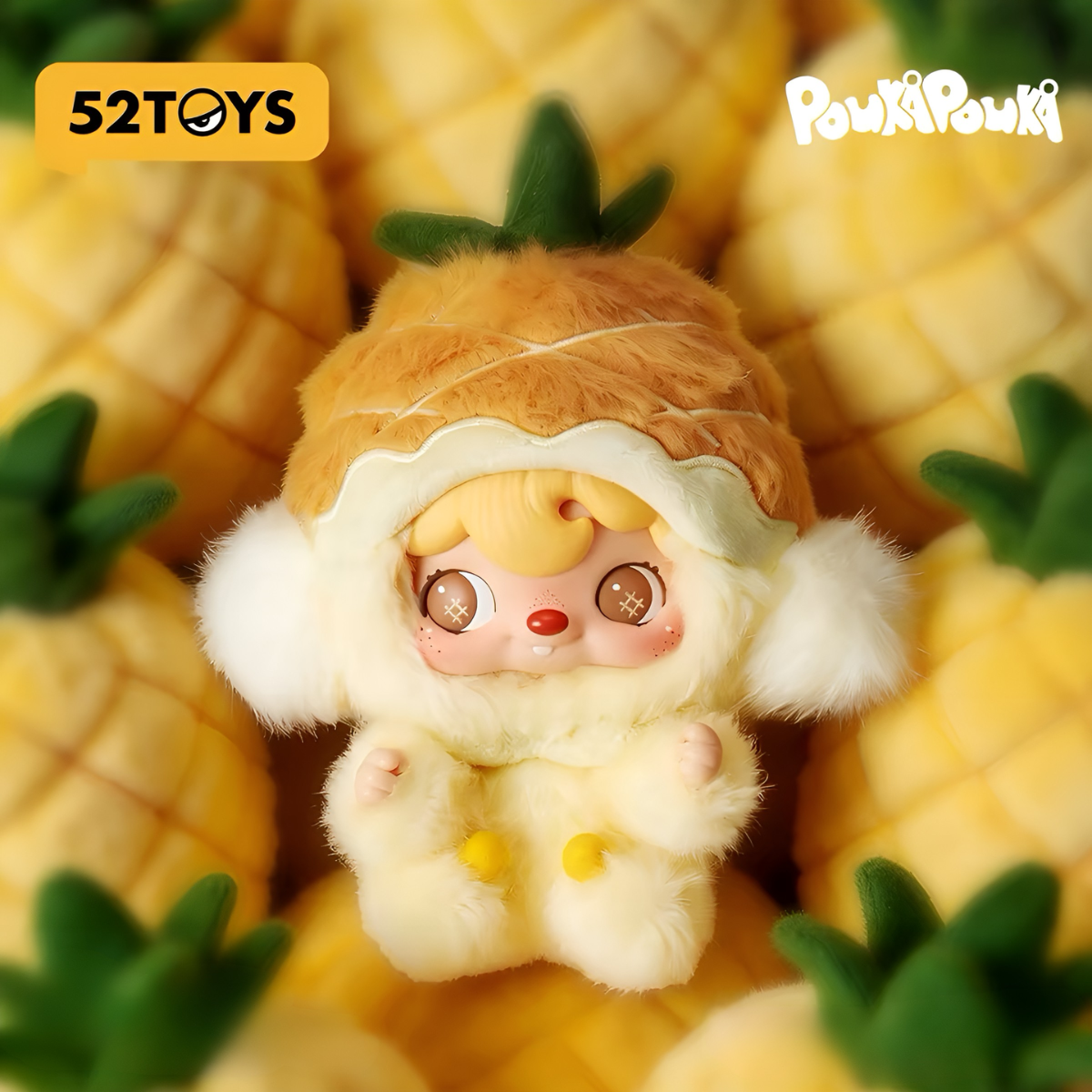 Pouka Pouka Mini Pineapple Series Vinyl Plush Pendant