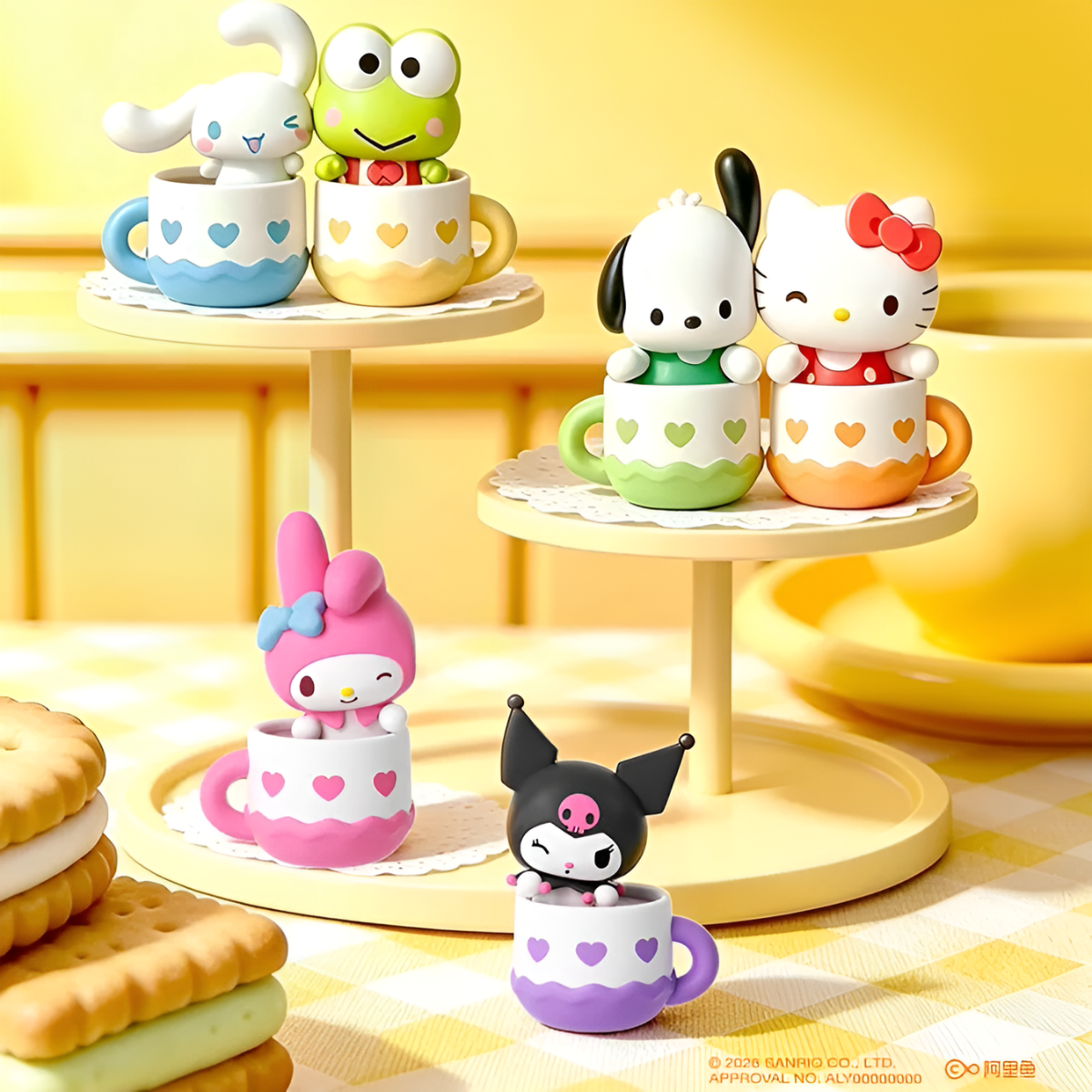 Sanrio Characters Click-Together Cup Magnetic Mini Figures
