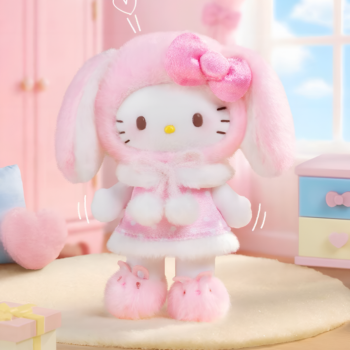 Hello Kitty Lop Ear Bunny Series Plush Pendant Blind Box