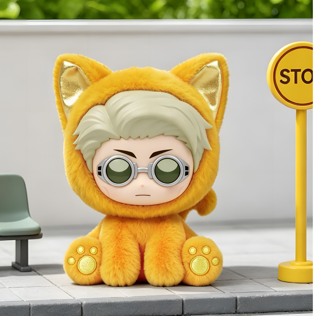 Jujutsu Kaisen Sitting Cat Party Series Plush Charm Blind Box