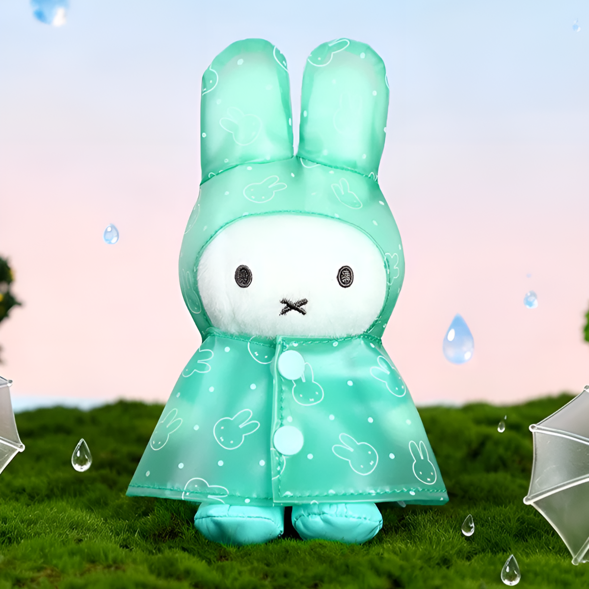 Miffy Raincoat Series Plush Pendants Blind Box