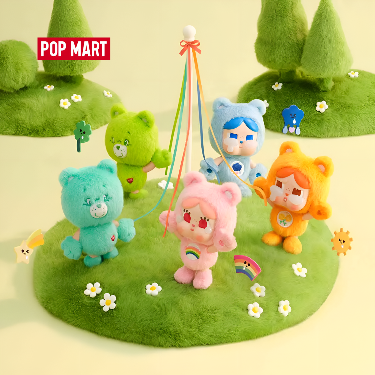 CRYBABY × Care Bears Series - Vinyl Plush Pendant Blind Box
