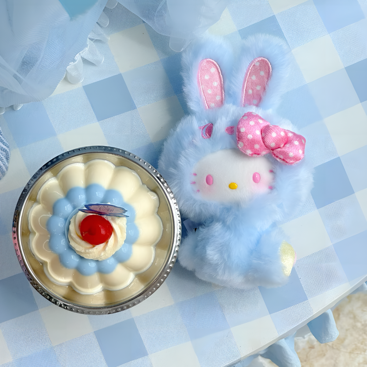 Hello Kitty Rainbow Bunny Series Plush Pendant Blind Box