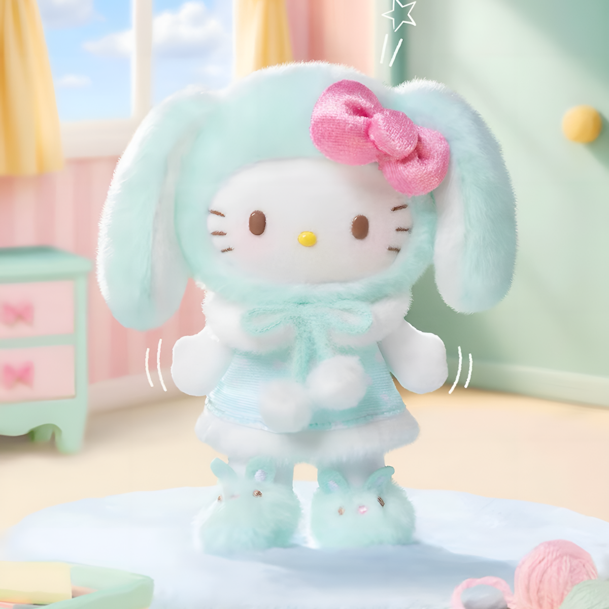 Hello Kitty Lop Ear Bunny Series Plush Pendant Blind Box