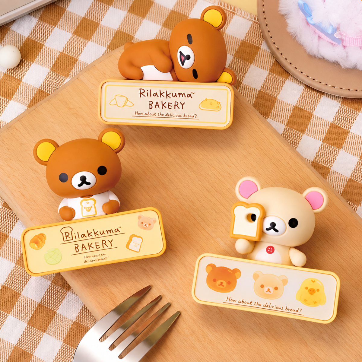 Rilakkuma Bread Series Night Light Fridge Magnet Blind Box