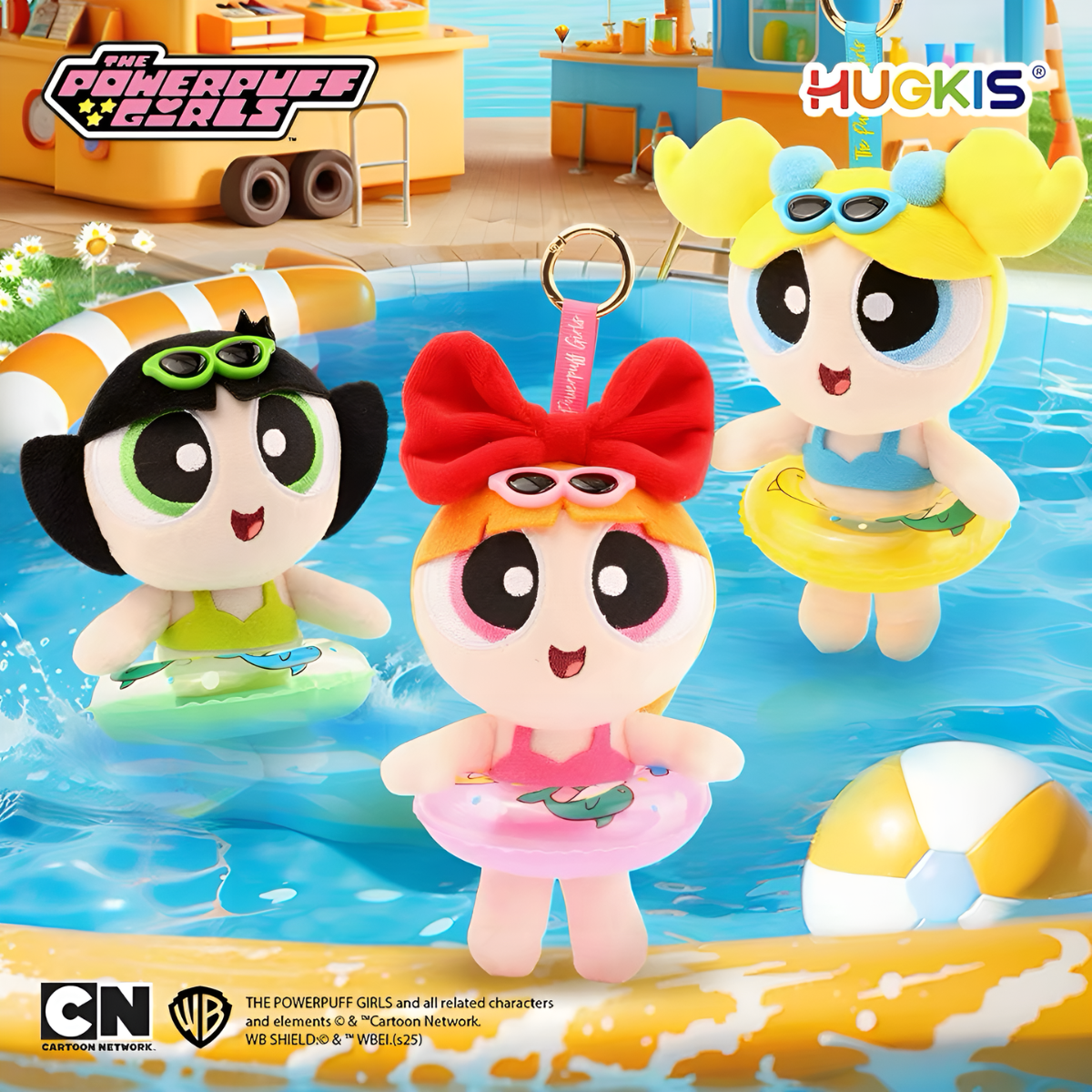 The Powerpuff Girls Summer Party Series Plush Pendant