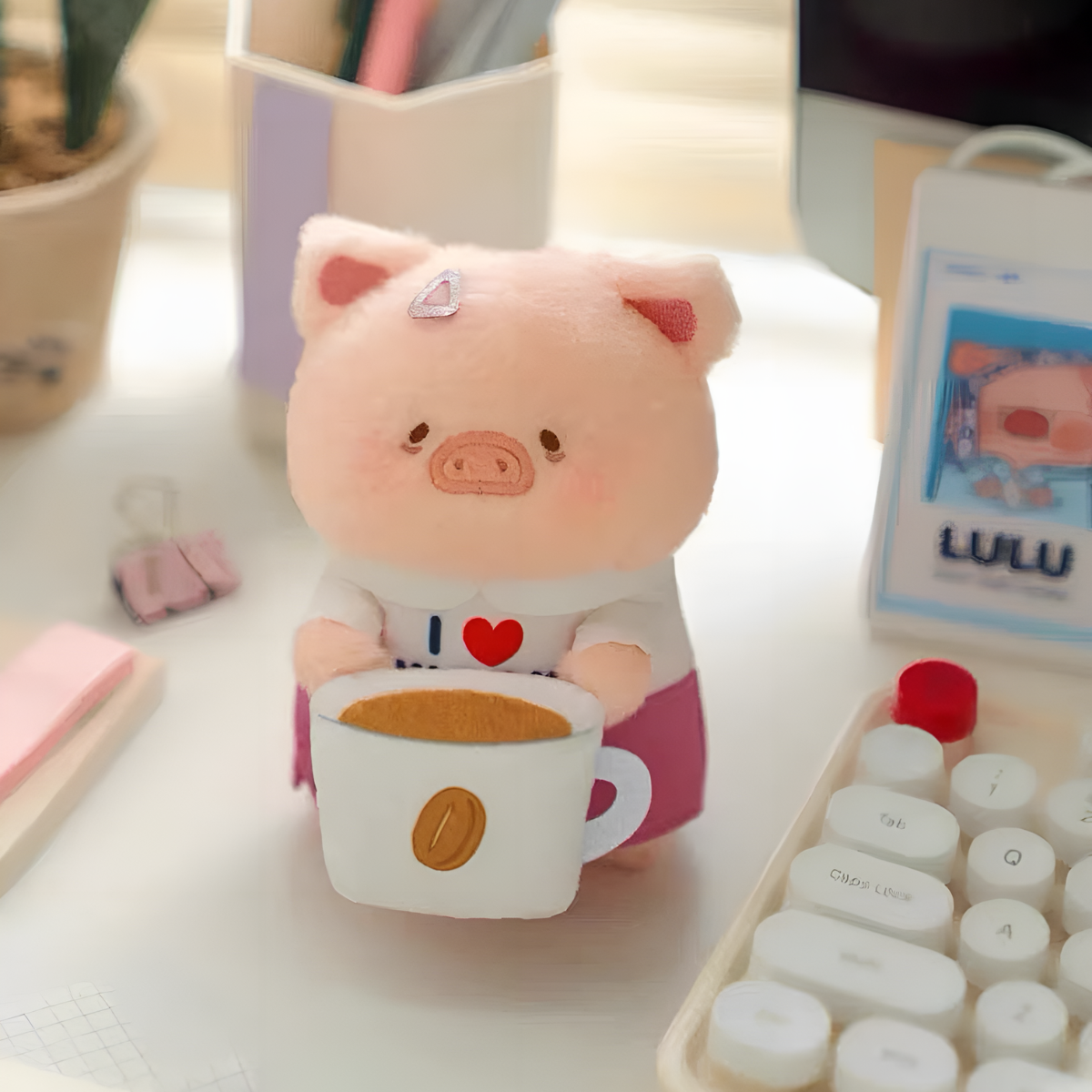 Lulu the Piggy My Workplace Partners Series Plush Figures Blind Box