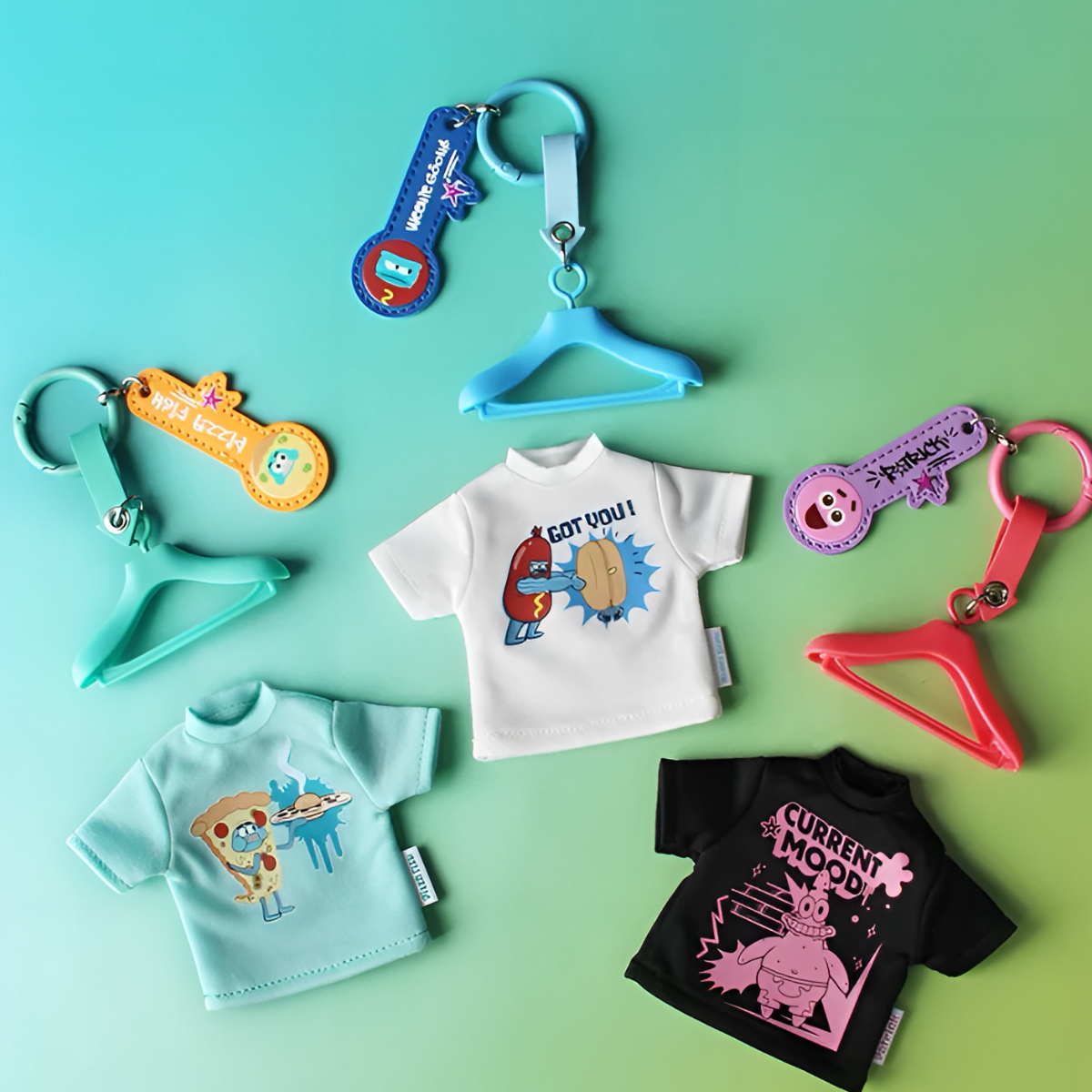 Spongebob Squarepants Mini Fashion Show Series Keychains Blind Box