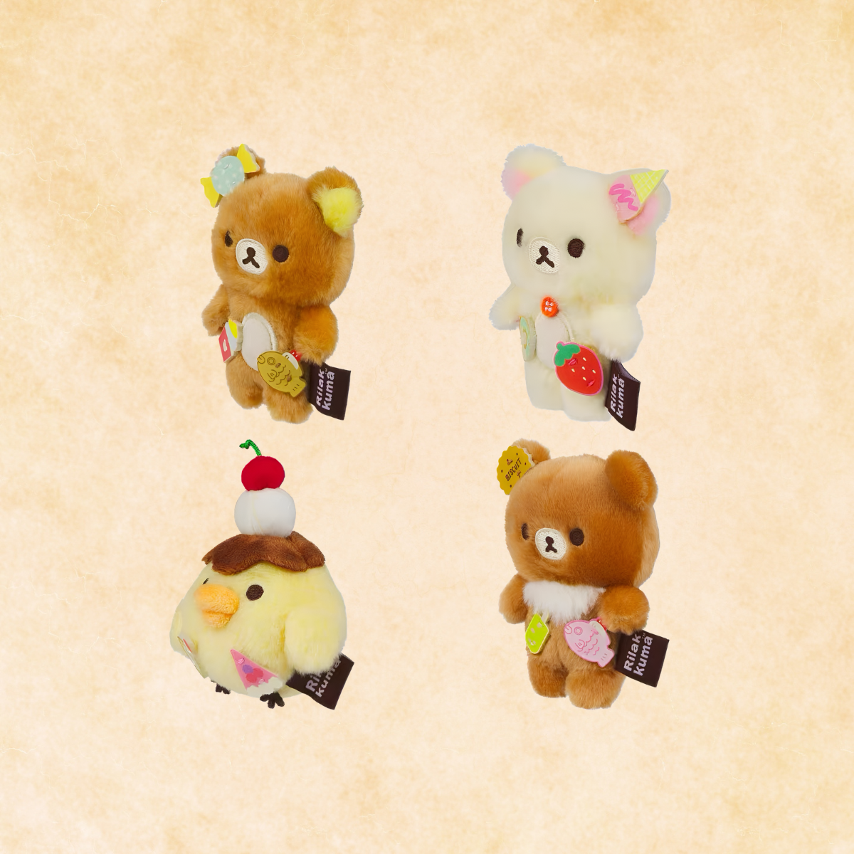 San-x Rilakkuma And Friends Series Plush Pendant Blind Box