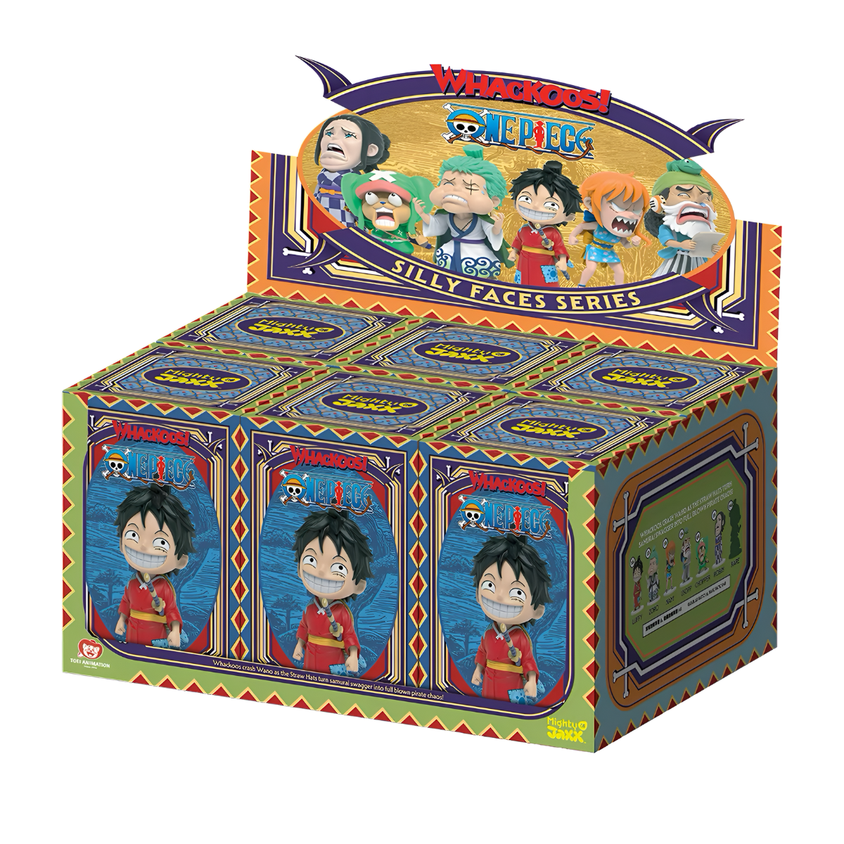 ONE PIECE - Whackoos Silly Face Series Figures Blind Box