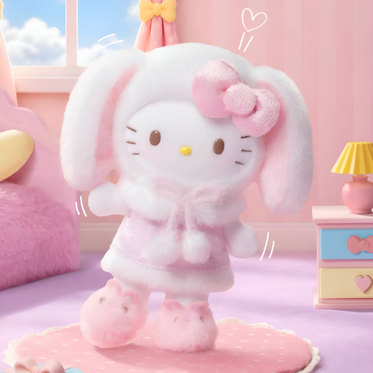 Hello Kitty Lop Ear Bunny Series Plush Pendant Blind Box