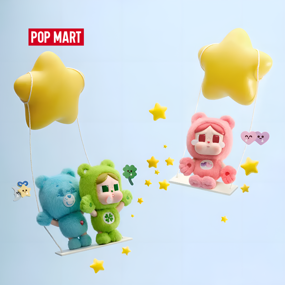 CRYBABY × Care Bears Series - Vinyl Plush Pendant Blind Box