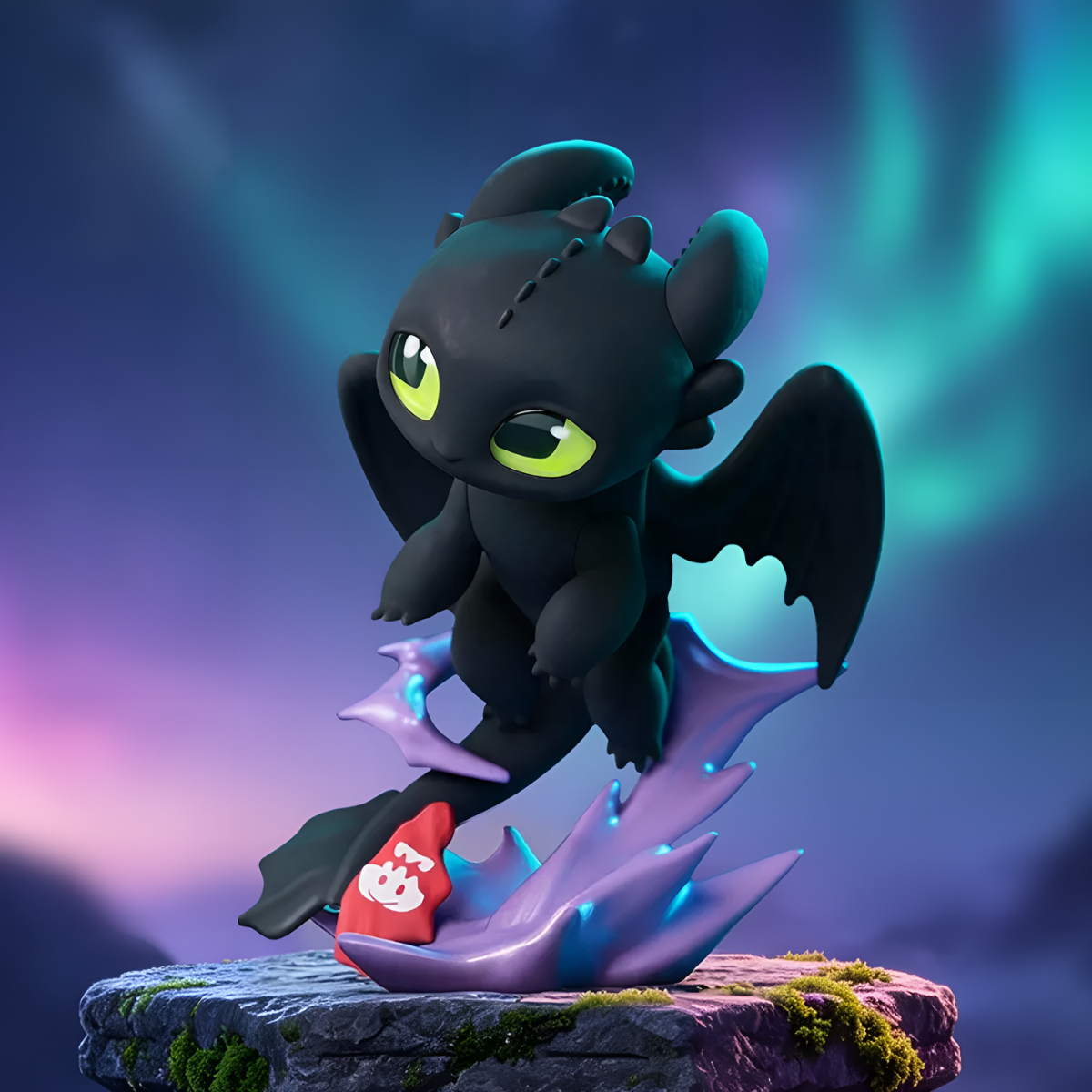 How To Train Your Dragon Intertwined Light&Night Toothless Series Figures Blind Box
