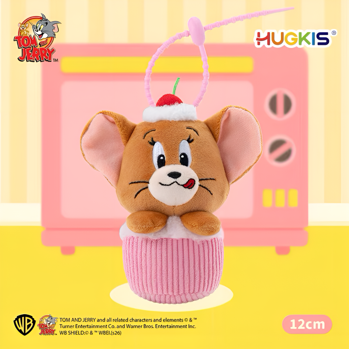 Tom and Jerry Cupcake Plush Pendant
