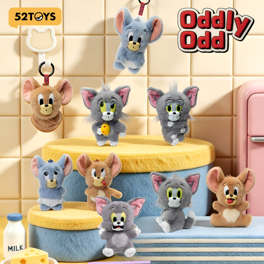 Tom and Jerry Quirky Series Vinyl Plush Pendant