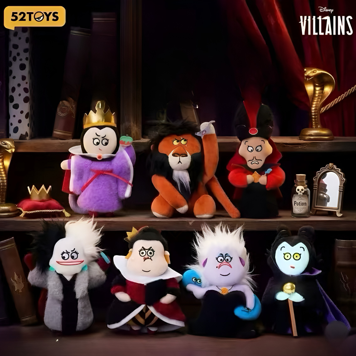 52TOYS Disney Villains Chase Series Plush Pendant Blind Box