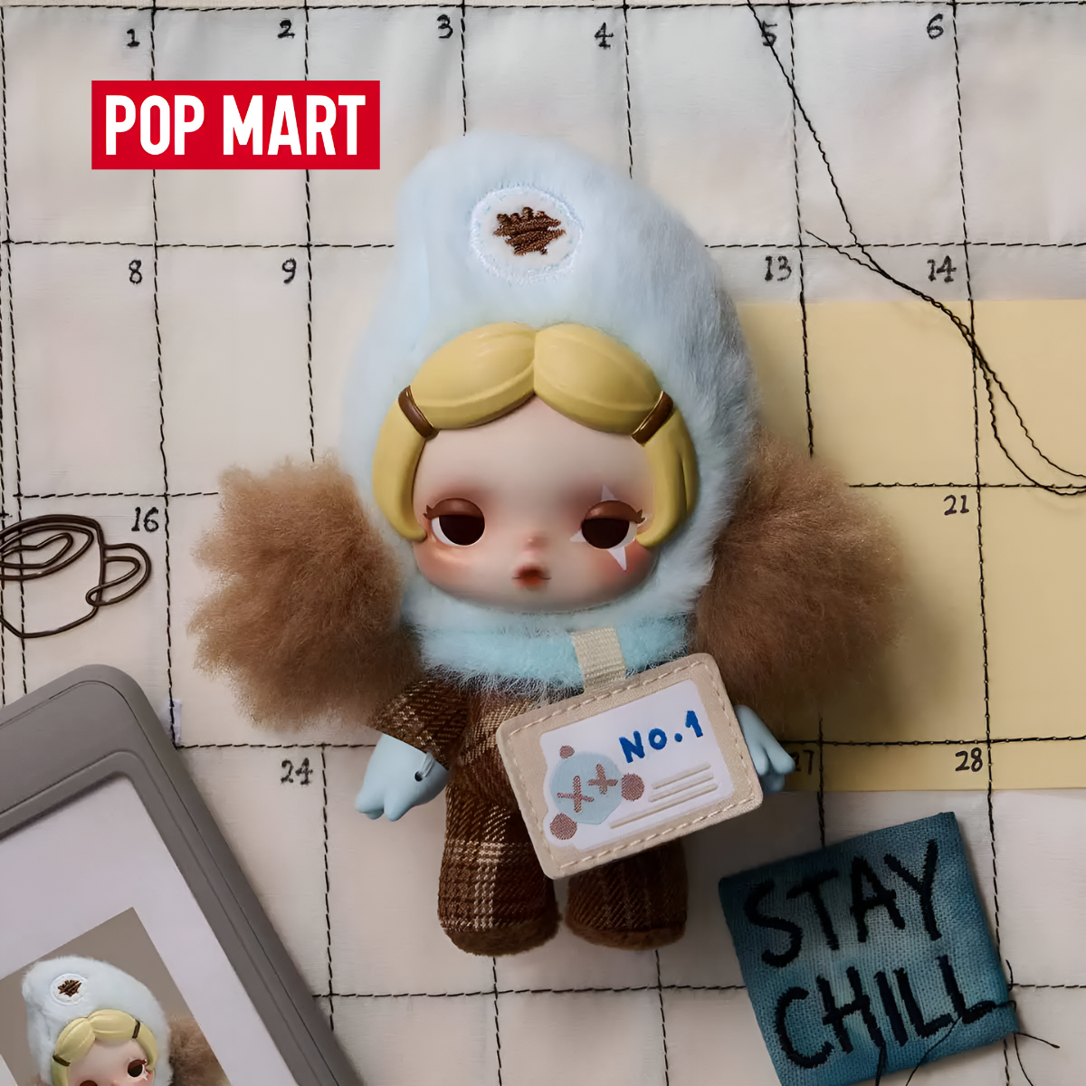 SKULLPANDA Off Mode Series Plush Doll Pendant