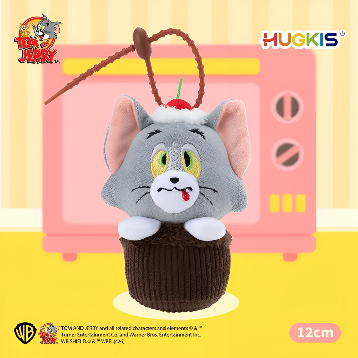 Tom and Jerry Cupcake Plush Pendant