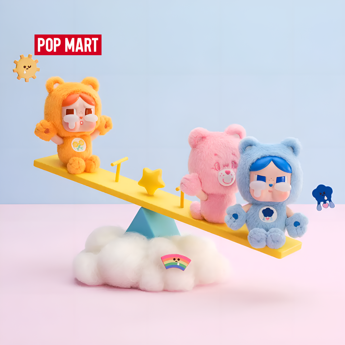 CRYBABY × Care Bears Series - Vinyl Plush Pendant Blind Box