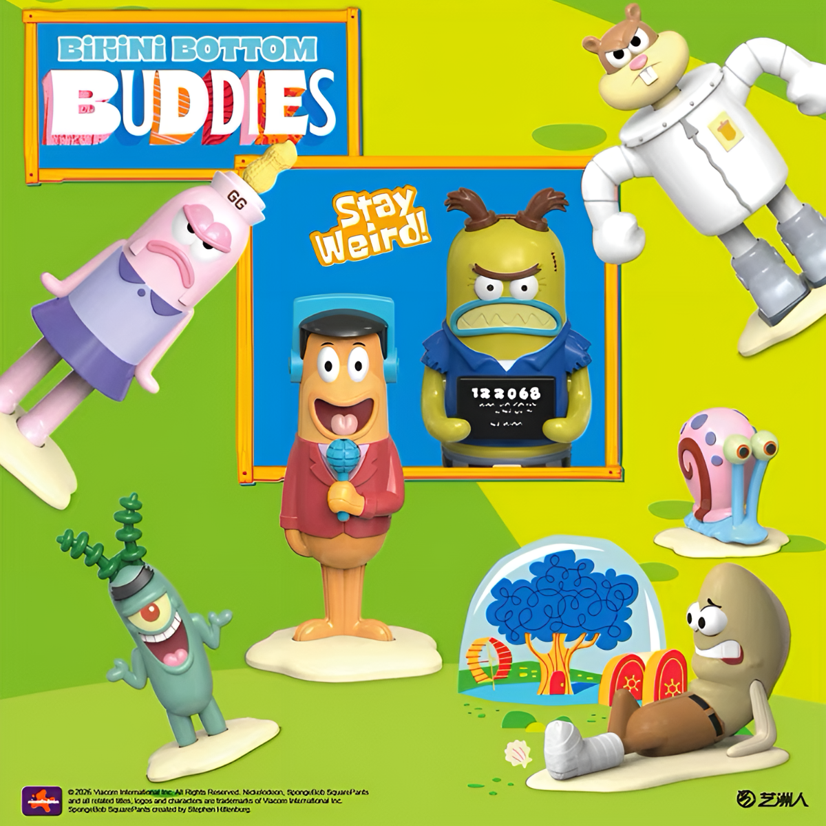 Spongebob Squarepants Bikini Bottom Buddies Series 2 Figures Blind Box