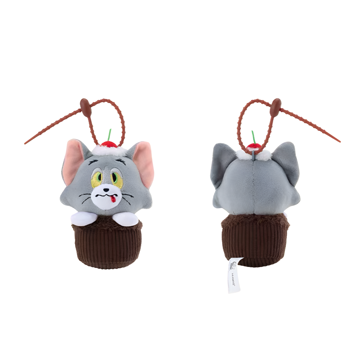 Tom and Jerry Cupcake Plush Pendant