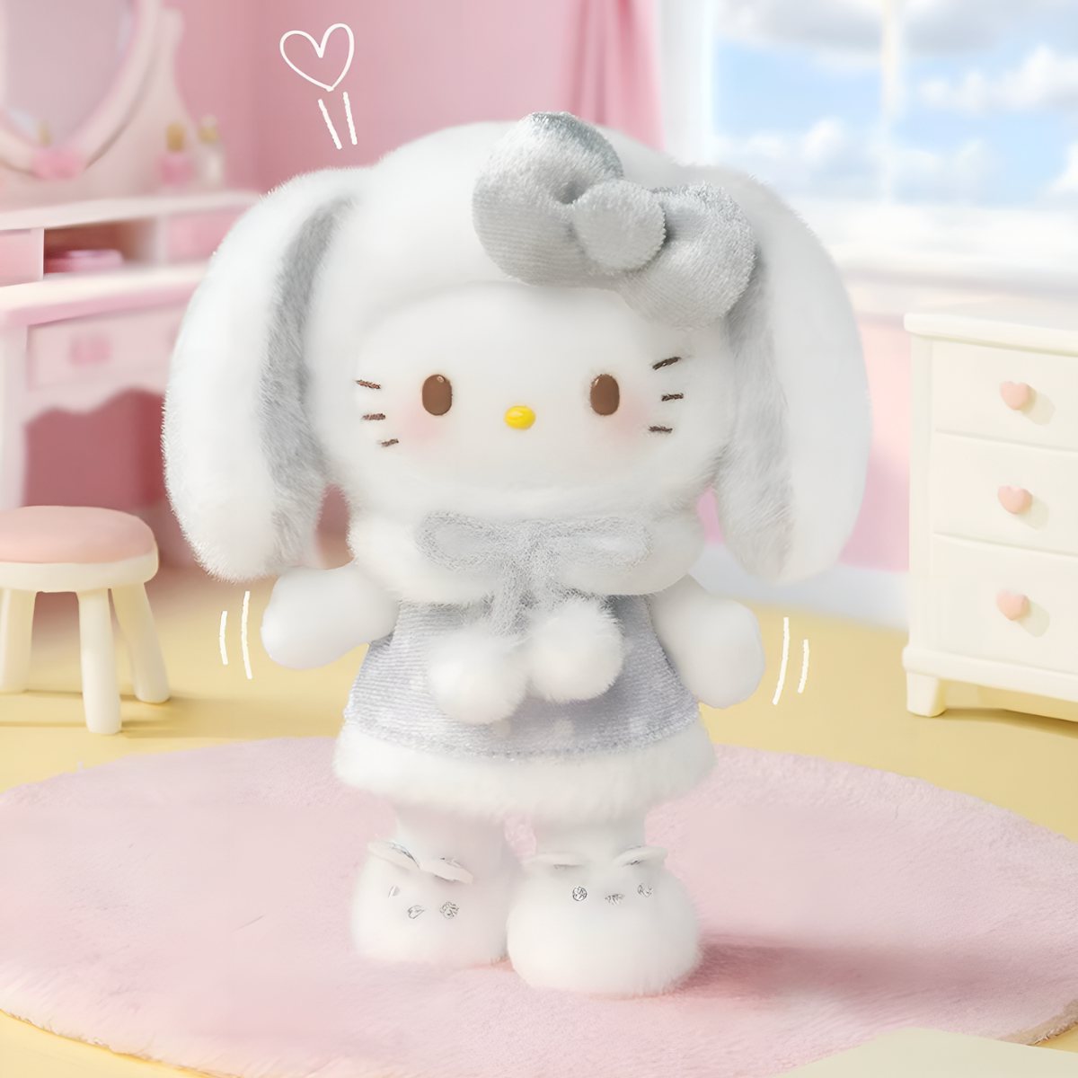 Hello Kitty Lop Ear Bunny Series Plush Pendant Blind Box