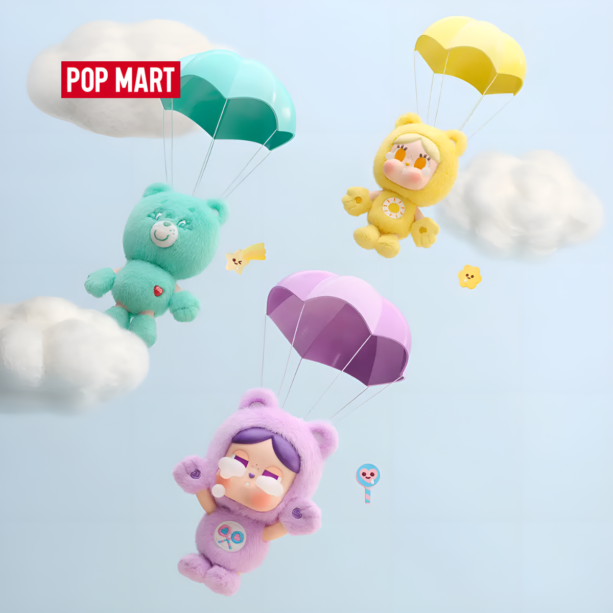 CRYBABY × Care Bears Series - Vinyl Plush Pendant Blind Box
