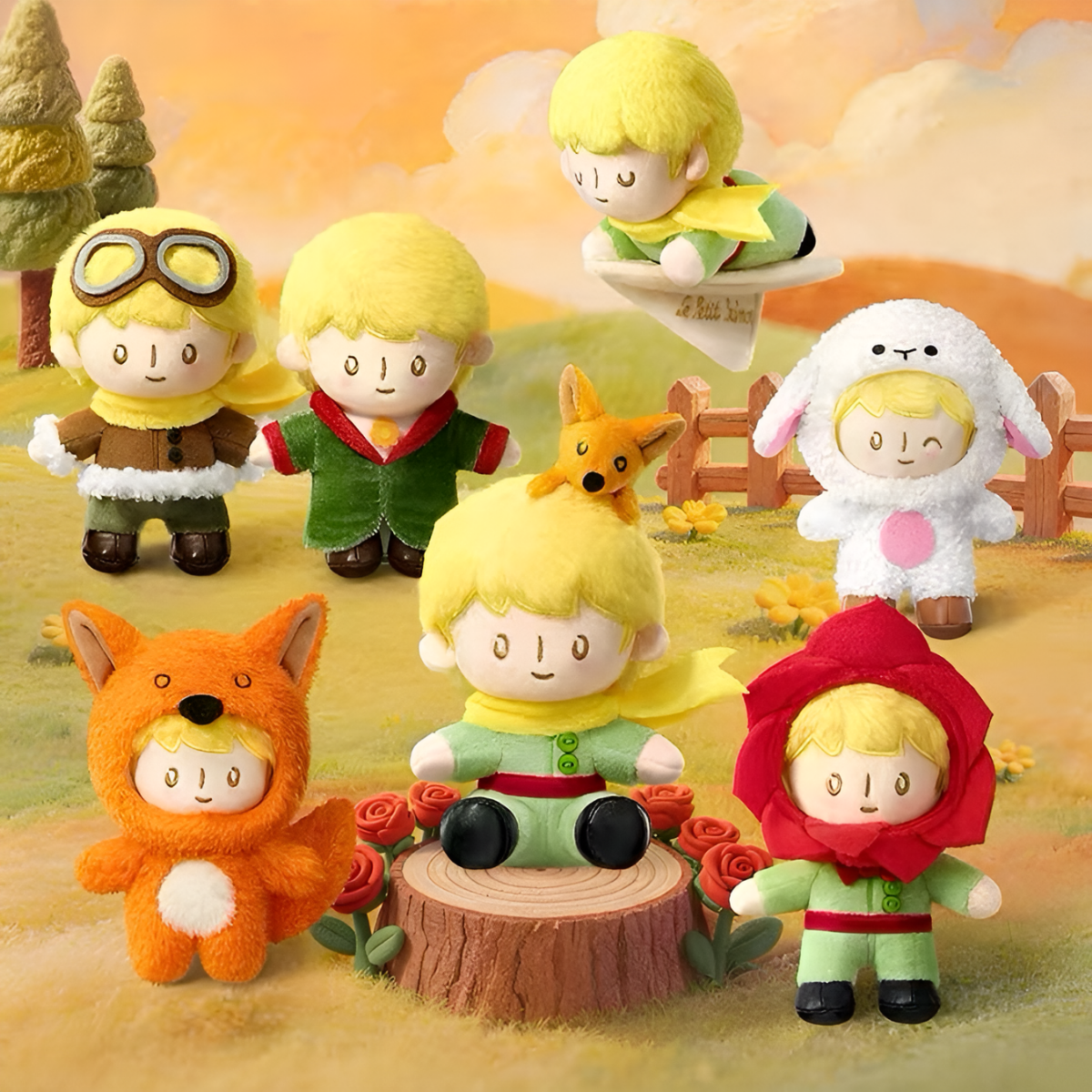 The Little Prince (Le Petit Prince) Interstellar Journey Series Plush Keychain Blind Box