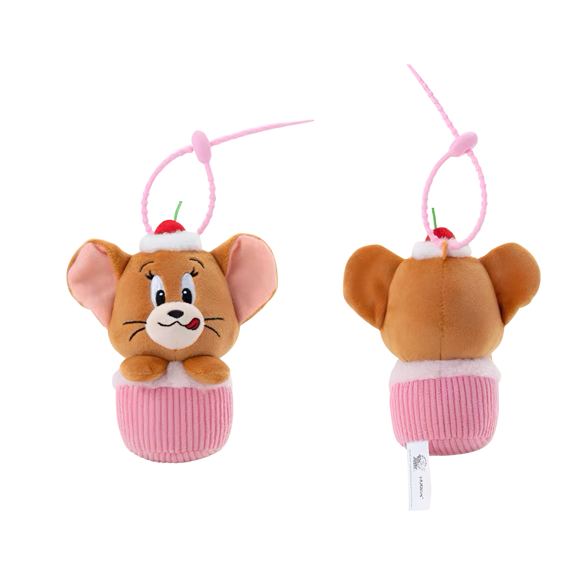 Tom and Jerry Cupcake Plush Pendant