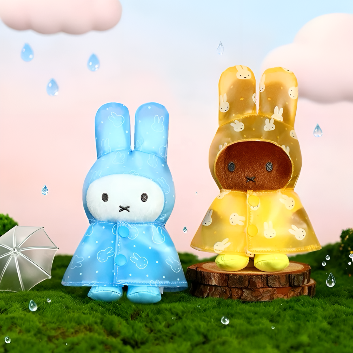 Miffy Raincoat Series Plush Pendants Blind Box