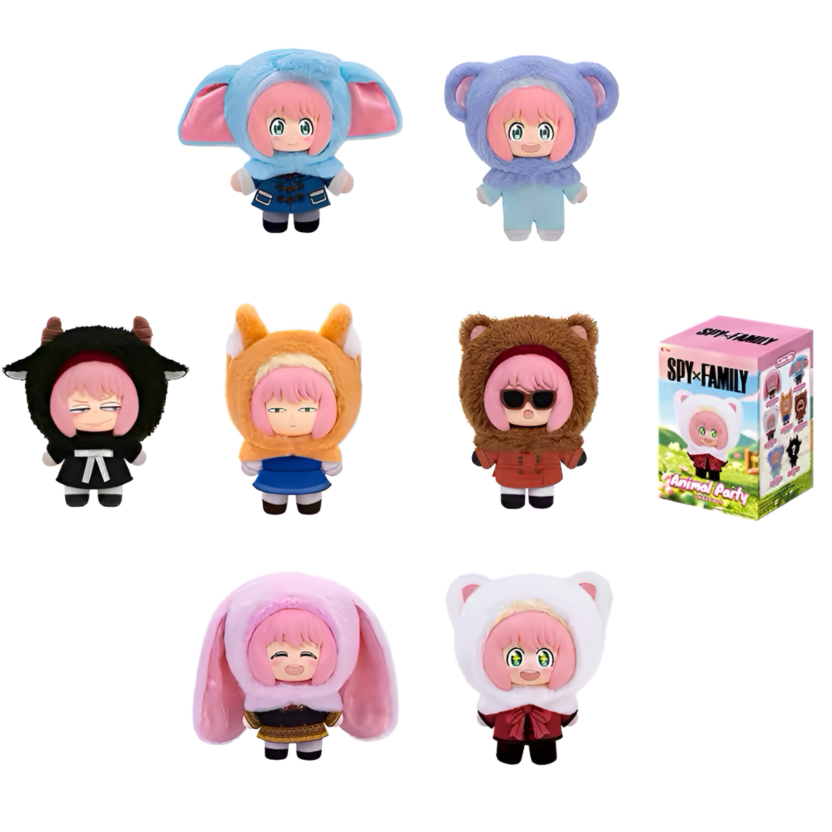SPYxFAMILY Animal Party Series Vinyl Plush Pendant Blind Box