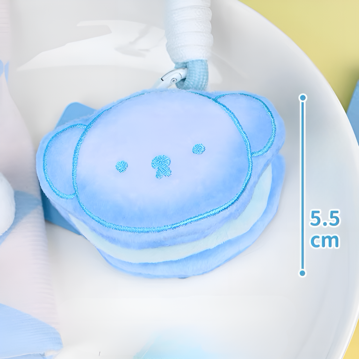 Miffy Cookie Sandwich Plush Pendant Size: Height about 5.5-6.5cm