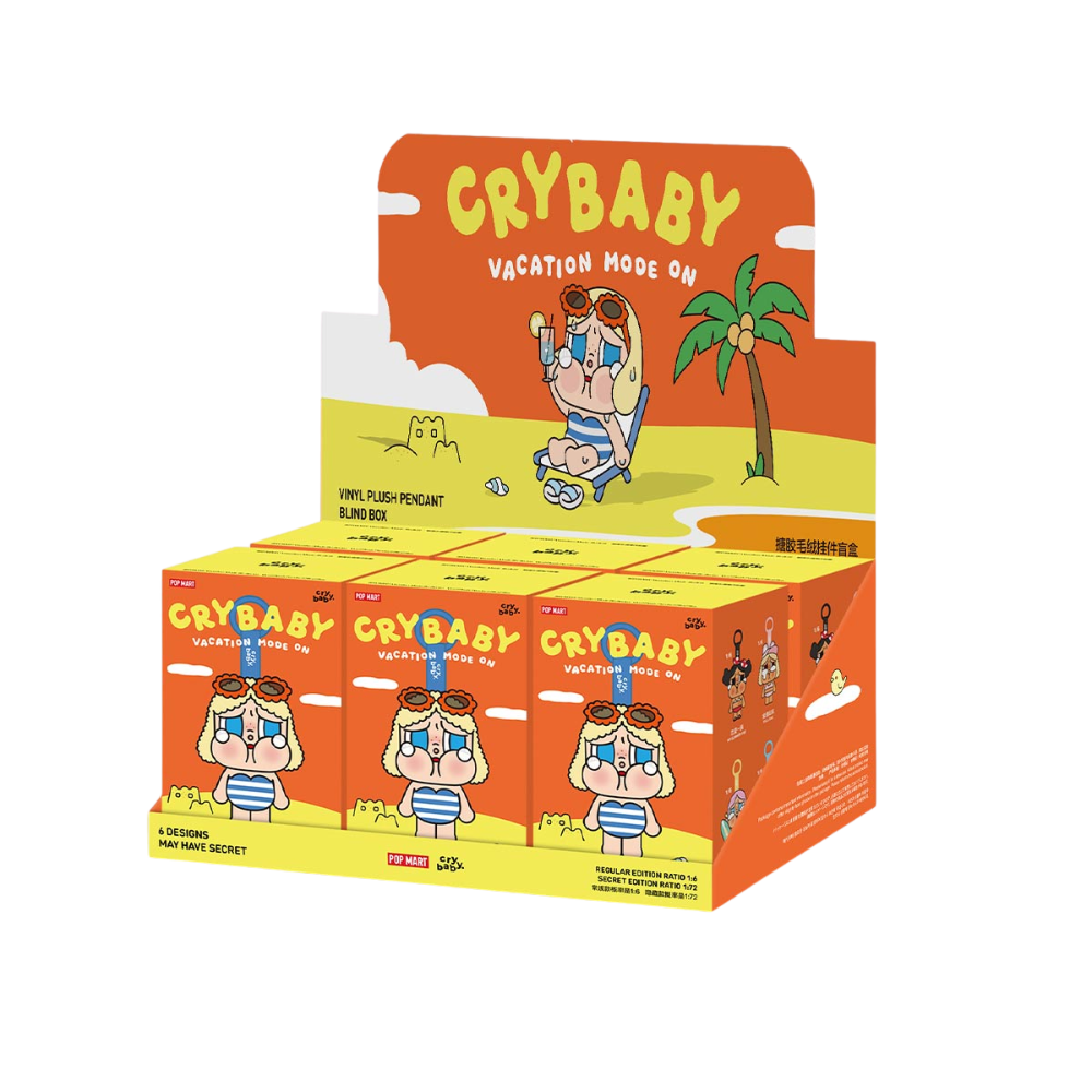 CRYBABY Vacation Mode On Series-Vinyl Plush Pendant Blind Box