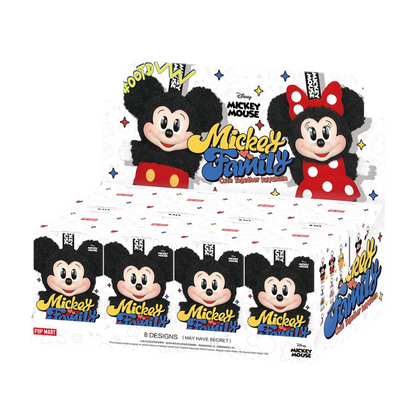 POP MART Mickey Family Cute Together Keychain Blind Box