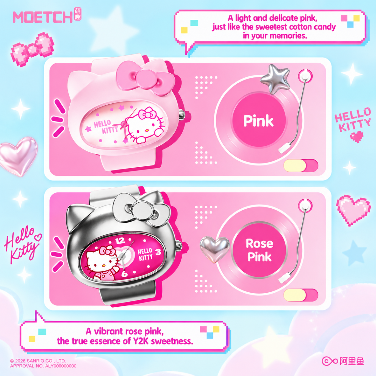 Hello Kitty Rainbow Dream Journey Series Ring Watch Blind Box