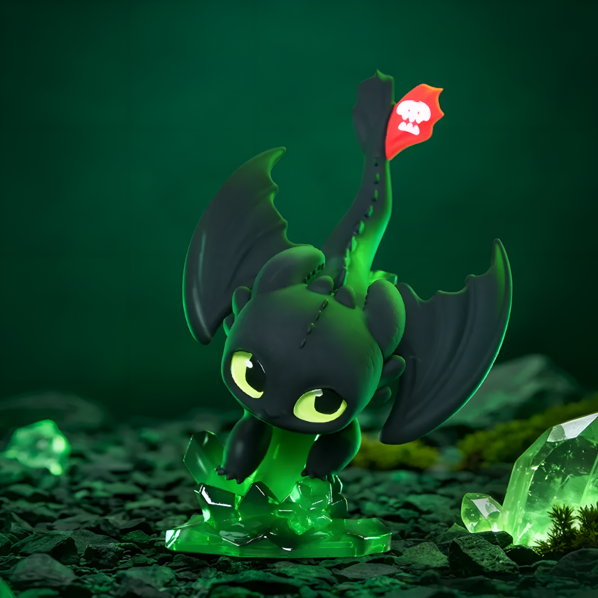 How To Train Your Dragon Intertwined Light&Night Toothless Series Figures Blind Box