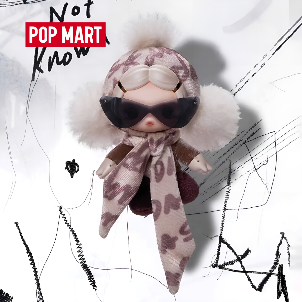 SKULLPANDA Off Mode Series Plush Doll Pendant