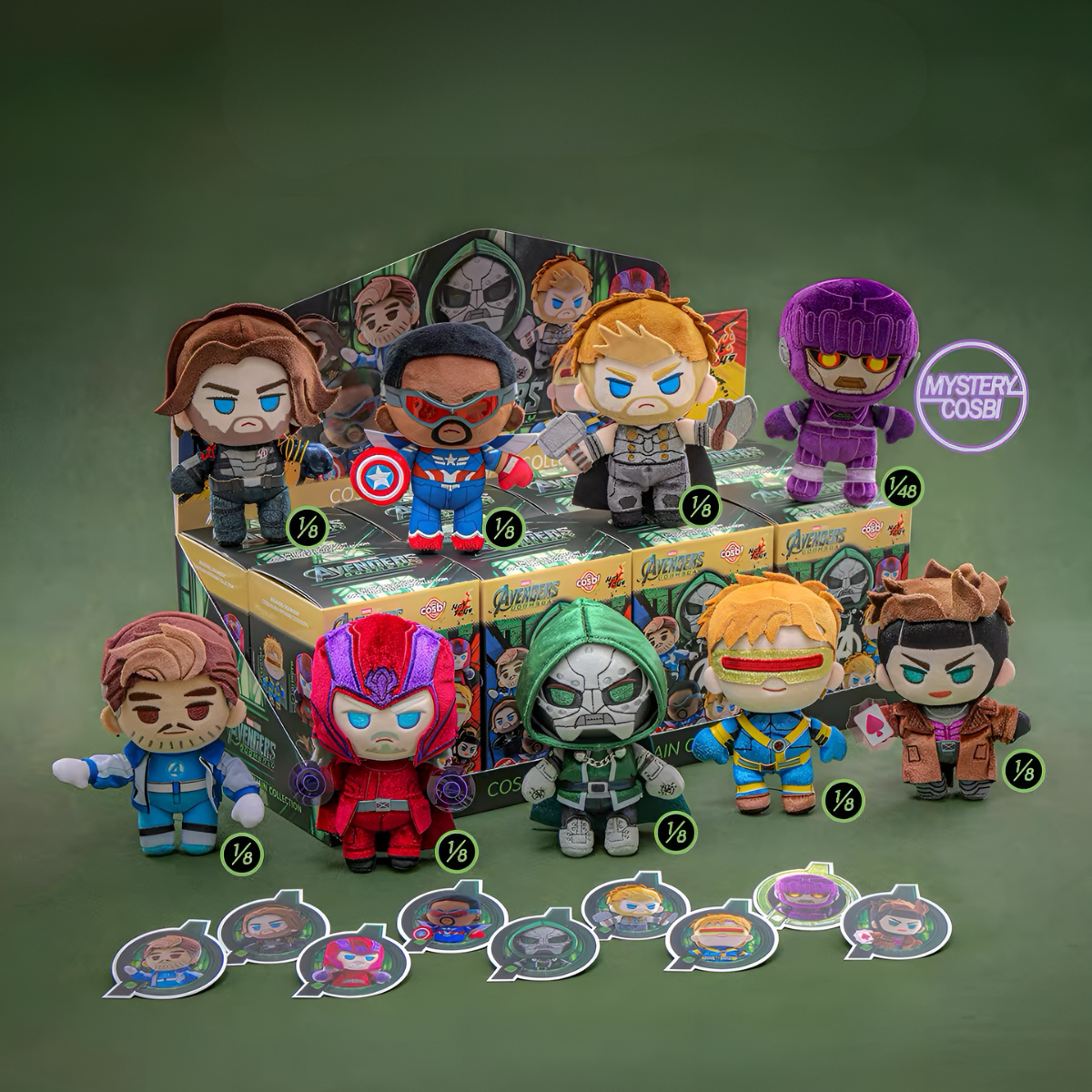 Avengers: Doomsday Cosbi Plush Keychain Collection