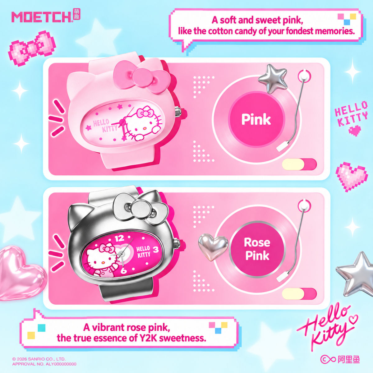 Hello Kitty Rainbow Dream Journey Series Ring Watch Blind Box