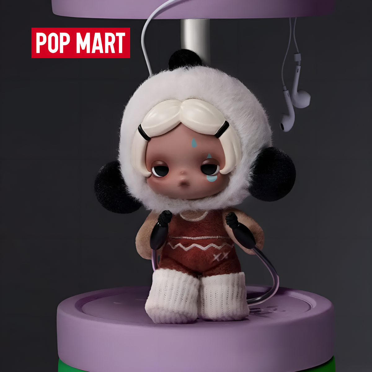 SKULLPANDA Off Mode Series Plush Doll Pendant
