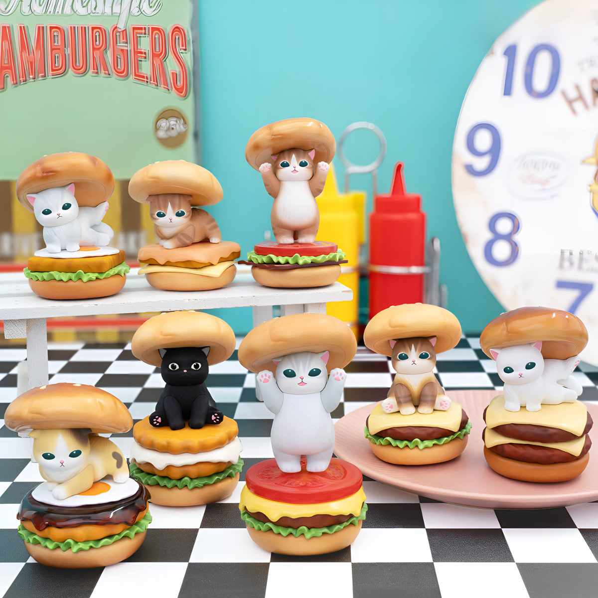 mofusand GPS BOX Hamburger Meow Figure Collection