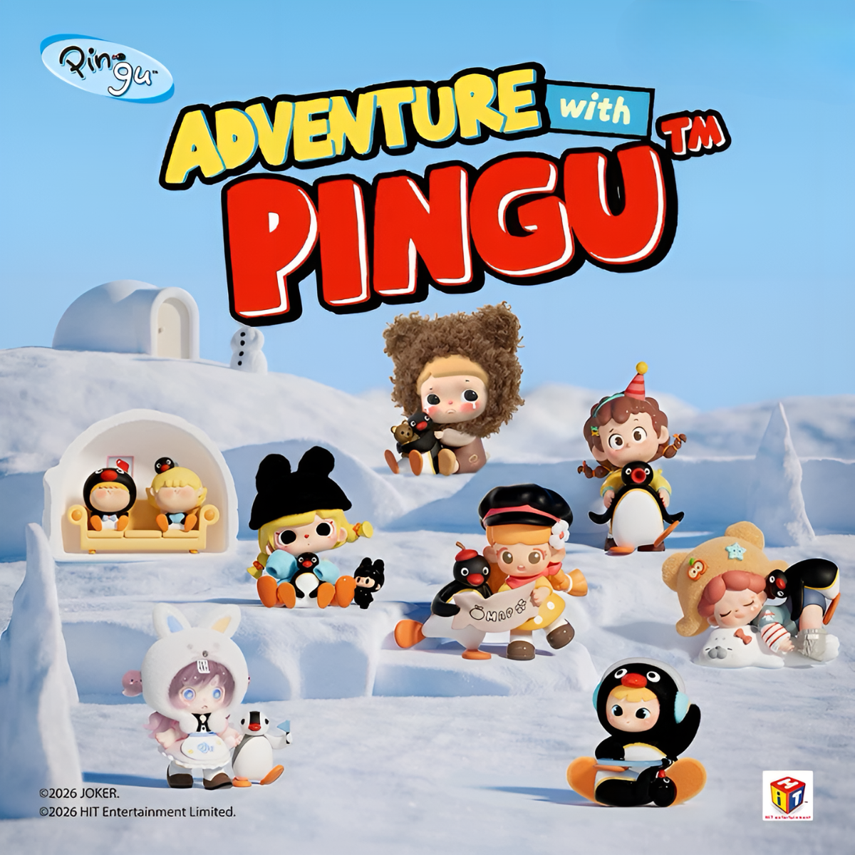 Pingu 45th Anniversary Adventure with Pingu Series Figures Blind Box