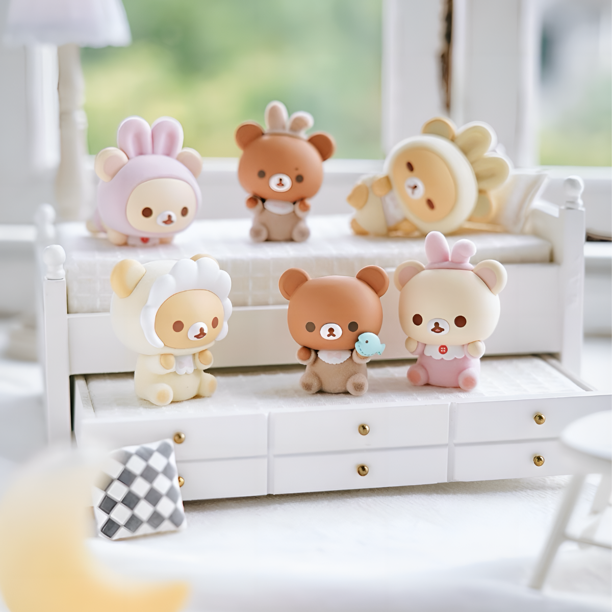 Rilakkuma Minna de Usausababy Series Figures Blind Box