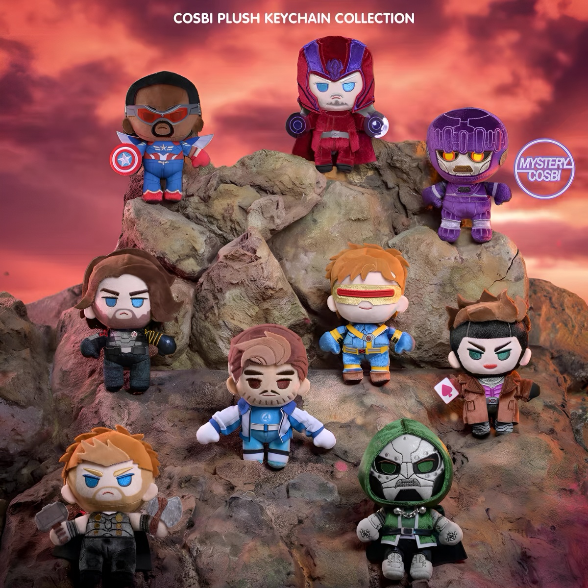 Avengers: Doomsday Cosbi Plush Keychain Collection