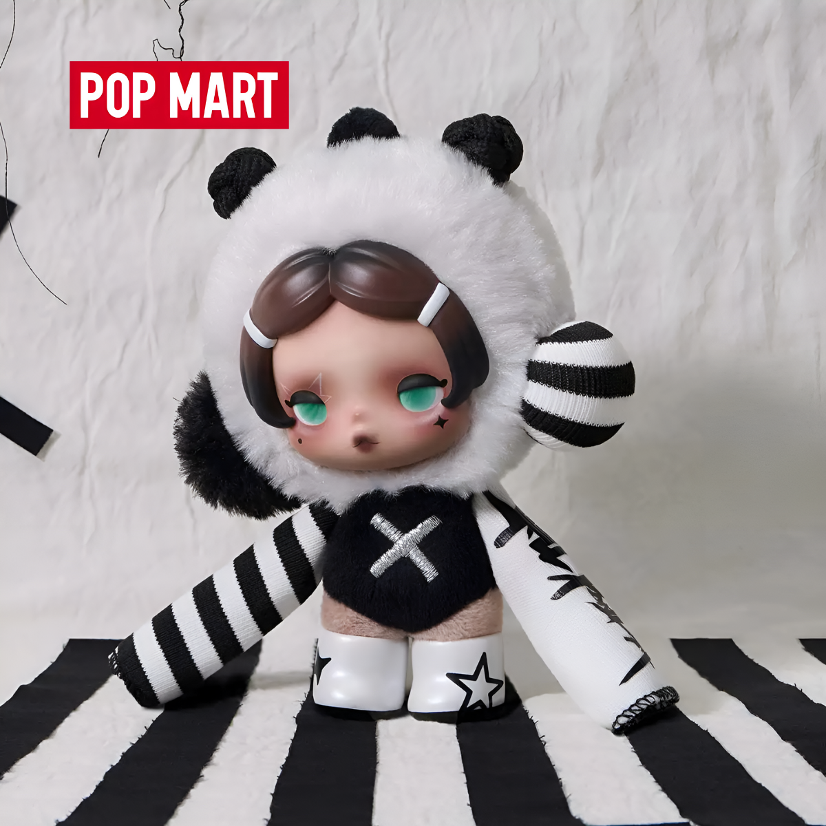 SKULLPANDA Off Mode Series Plush Doll Pendant