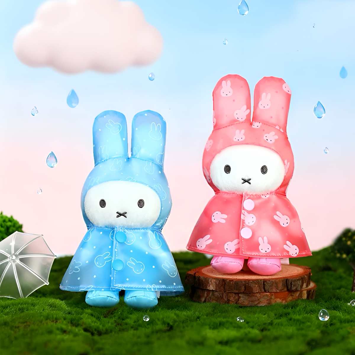 Miffy Raincoat Series Plush Pendants Blind Box