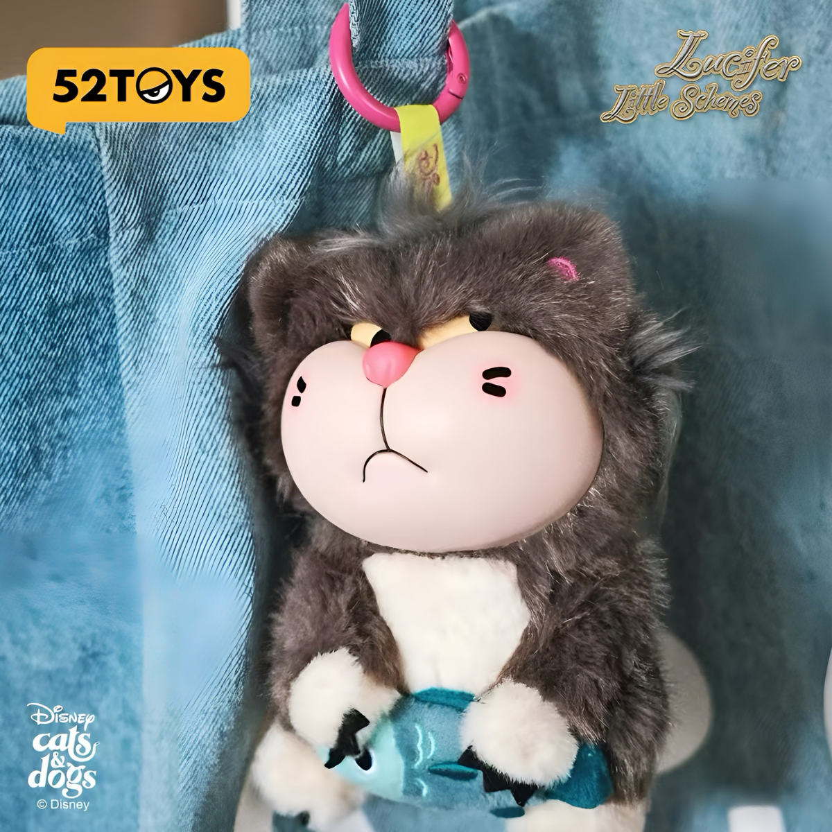 Cats & Dogs Lucifer Little Scheme Series Vinyl Plush Pendant