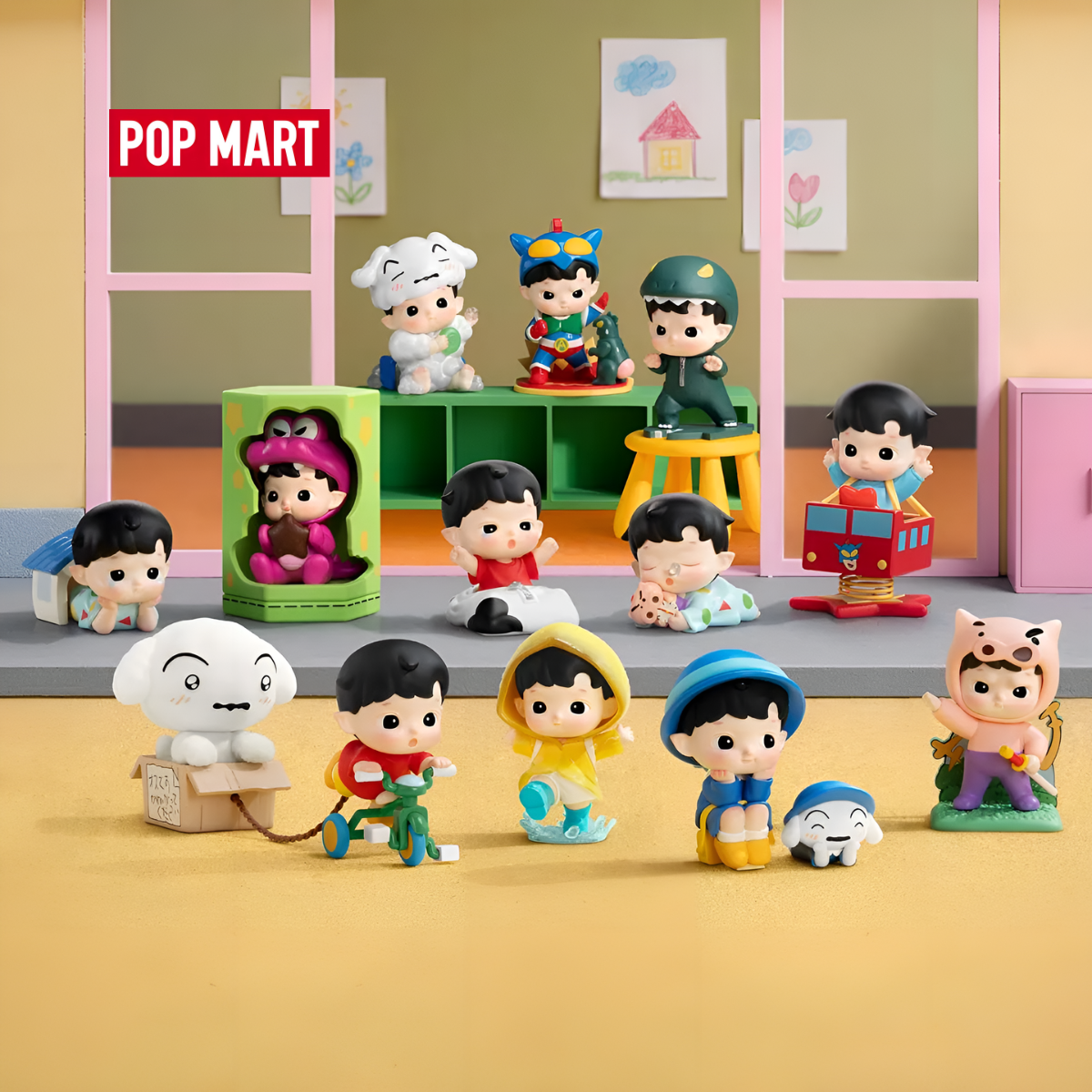 HACIPUPU × CRAYON SHINCHAN One Day in Kasukabe Series Figures