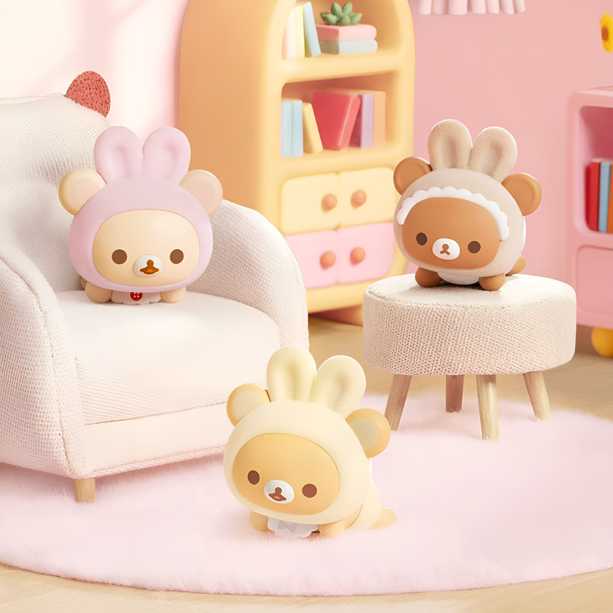 Rilakkuma Minna de Usausababy Series Figures Blind Box