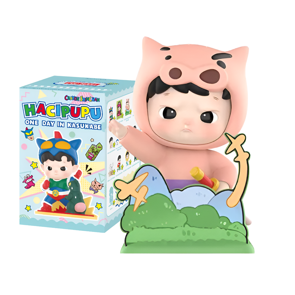 HACIPUPU × CRAYON SHINCHAN One Day in Kasukabe Series Figures